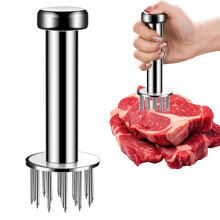 Ablandador de carne de acero inoxidable 304 con mango ergonómico,