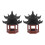 Mini pavillon décoratif micro paysager marron PP2 pièces 1