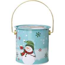 Boîte à biscuits vintage en fer de Noël, hermétique, 1 pièce