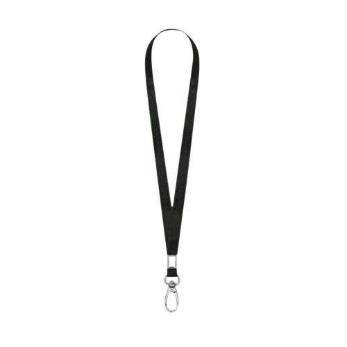 Lanière noire pour badge d'identification, porte-clés et porte-clés