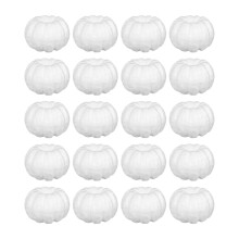 20 dovleci din spumă albă, pictabili, 5x3cm