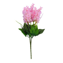Buquê artificial de glicínias e jacintos para decoração de vasos.
