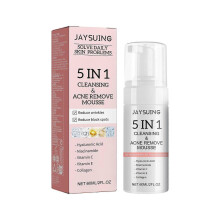 Jaysuing 5-In-1 Cleansing Mousse - Cleans Pores, Reduces Acne Marks, Removes Blackheads And Pimples, Controls Oil