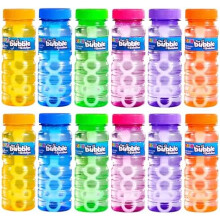 JOYIN 24 pcs Bubble Bottles with Wand Assortment, Bubbles Wand for Kids, 4oz/118ml Blow Bubbles Solution, Summer Toy, Bubble Party Favors, Birthday,