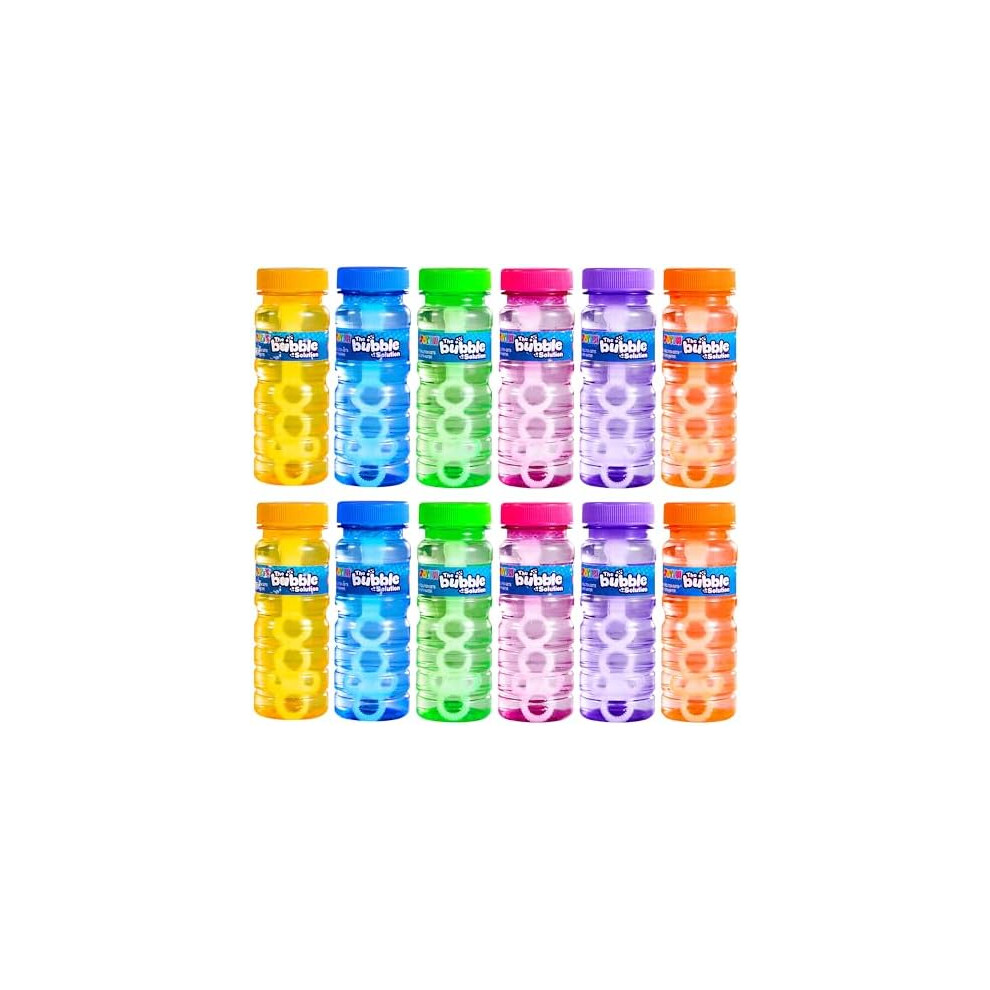 Joyin 24 Pcs Bubble Bottles With Wand Assortment, Bubbles Wand For Kids, 4Oz/118Ml Blow Bubbles Solution, Summer Toy, Bubble Party Favors, Birthday,