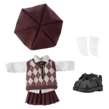 niannyyhouse School Uniform Outfit for Ob11 1/12 BJD Doll 4.3 inches (11 cm) Body (B-3)