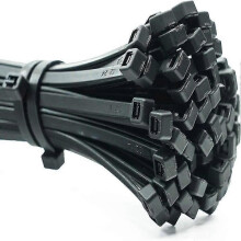 1000 pieces of professional cable ties 100 x 2.5 mm Cable tie handle black color, temperature resistant