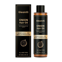 Limited time!!Gleamxi Onion Brightening Hair Oil Natural Volumizing Smooth Shine Hair Care Anti-Frizz Hair Oil