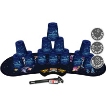 Speed Stacks | Sport Stacking Competitor, Blue Rocket with Space Chomp - 12 Cups, Holding stem, with GX Timer and mat | WSSA Approved