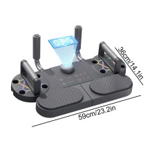 (Black) High-Quality Push Up Board with Resistance Bands for Enhanced Workouts