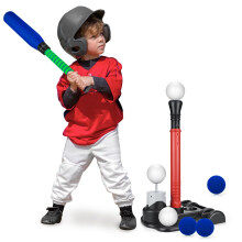CeleMoon Verstelbare T-ball Set voor Kinderen, 8 Ballen Inbegrepen, Voor Peuters 3-6 Jaar