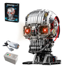 CSNRHG Mechanisches Skelett-Baustein-Set 3D Posierbares Modell mit Kieferzähnen für STEM-Spielzeug