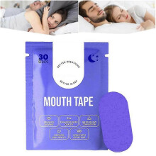 Mouth Tape for Sleep Apnea and Snoring Relief, Breathable Micropore Tape for Comfortable Breathing (1 Box)