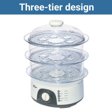 BEAR Electric Steamer DZG-304 3-Layer 650W-775W 10L Capacity 60 min Timer Food Steamer Steam Cooker 775W