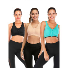 1/3/5 pack Racerback Sports Bra Seamless Sports Bra Adjustable Strap and Removable Pad Tank Top Active Gym Yoga Workout Sports Bras