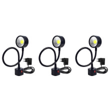 LED Magnetic Base Gooseneck Lamp 220V 5W for Lathe Lighting, Eu Plug