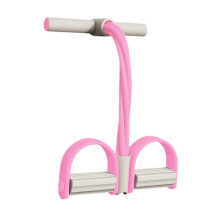 (44cmx26cm, Pink Grey) Elastic Pedal Puller Resistance Band Pull Yoga Tension Rope for Back Abdomen Purple