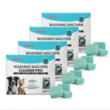 (4PCS) 1-5x Deep Cleaning Washing Machine Tablets - Odor Removal & Descaling, 12 Pack
