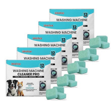 (5PCS) 1-5x Deep Cleaning Washing Machine Tablets - Odor Removal & Descaling, 12 Pack