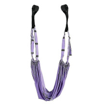 (purple) Aerial Yoga Strap, For Waist Leg Stretching, Go For Yoga Practitioner Ballet Dancer Gymnastics