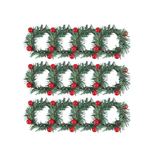 Julservettringar i konstgjorda bär – 12-pack 1