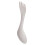 Cuillère-fourchette portable en titane argentée (1 pièce) 4