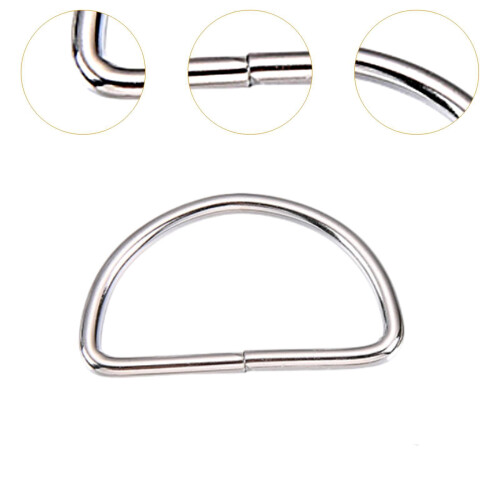 20 fivelas em D de 3,2 cm em ferro para bolsas e projetos DIY 1