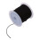 Cordón de algodón encerado negro para collar, rollo de 1 mm 2