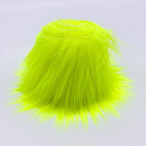 Rolo de tecido de pele sintética de mohair felpuda, com pelo de 4,5 a 6,5 cm (1,8 a 2,5 polegadas). 1