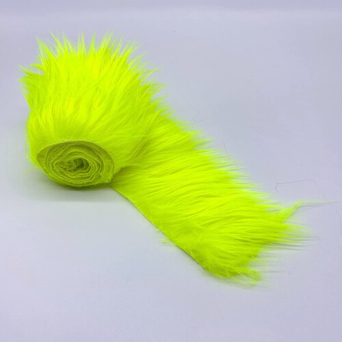 Rolo de tecido de pele sintética de mohair felpuda, com pelo de 4,5 a 6,5 cm (1,8 a 2,5 polegadas). 2