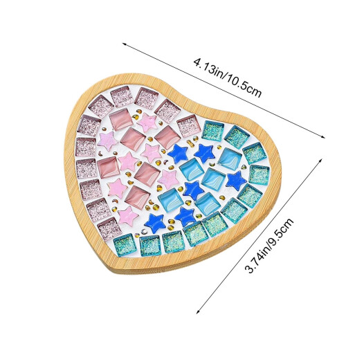 Valentinsdag Mosaic Cup Mat Kit Trefliser 2