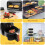 Teglie quadrate per mini torte da 140 g (5 oz) con coperchi e cucchiaini (80 set) 5