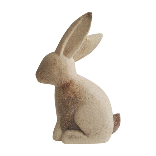Umalt trefigur av påskehare, 15 cm 1