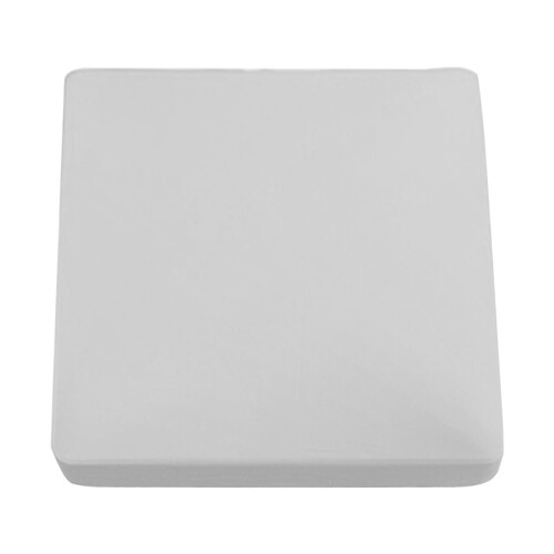 Vit fyrkantig bordsduk 86x86 cm polyester stretchöverdrag 2