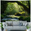 Arazzo con cascata e foresta verde, 50x40 pollici 4