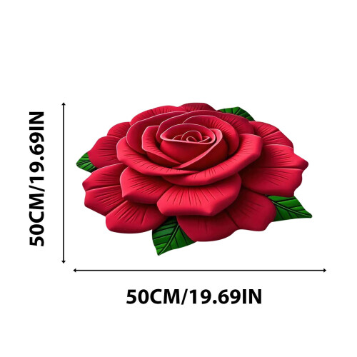 3D-Blumenteppich – Kristall-Samt, 50 cm x 50 cm 2