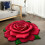 3D-Blumenteppich – Kristall-Samt, 50 cm x 50 cm 4