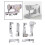 Set di 6 piedini per macchina da cucire overlock per Singer 14CG754 e 4