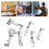 Set di 6 piedini per macchina da cucire overlock per Singer 14CG754 e 5