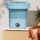 Machine à laver portable pliable 8,5 L bleue 5
