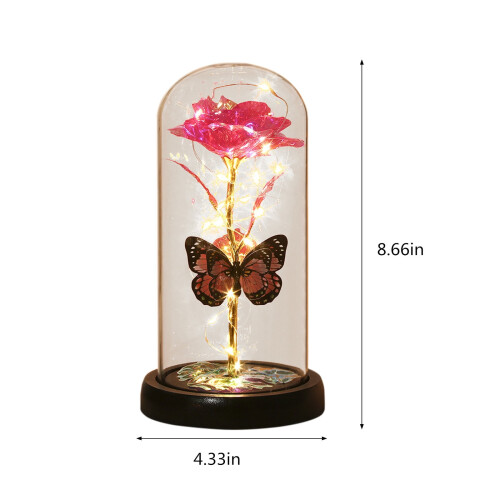 Galaxy Rose Glass Dome Light Gave til kvinder 2