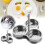 MOQIN Stainless Steel Egg Poacher 2PCS 2