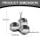 MOQIN Stainless Steel Egg Poacher 2PCS 3