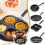 Äggpanna i granit, nonstick-beläggning, hjärtformad, 4 koppar 2