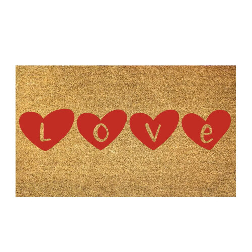 Valentinsdagsdørmatte 16 x 24 tommer polyester 2