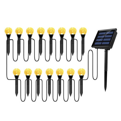 Solar-LED-Erdspießleuchten – Bubble-Design, IP65 wasserdicht 1
