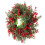 Rød julebærkrans 35 cm 4