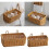 Cestino da parete in vimini rosa per aglio e cipolle 4