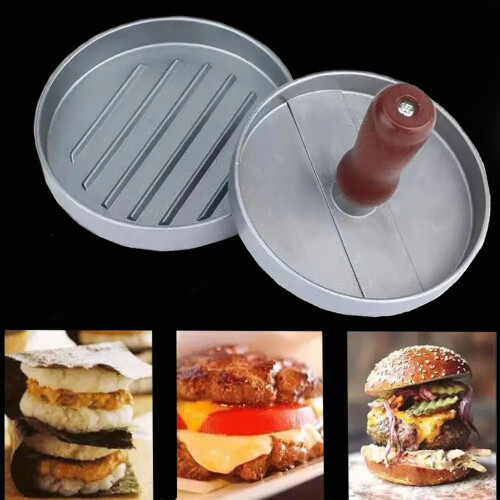 Πρέσα για Burger Patty με 100 χαρτάκια κεριού, αντικολλητική 2