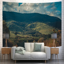 (GT2899, Brushed cloth-230x180cm) Landscape scenery window background cloth room decoration wall cloth